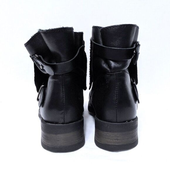 NaNa Black and Purple Moto Boots - Picture 5 of 9